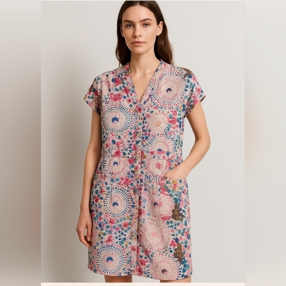 Rachel Roy TieDye Silk Dress sz S - Picture 1 of 9